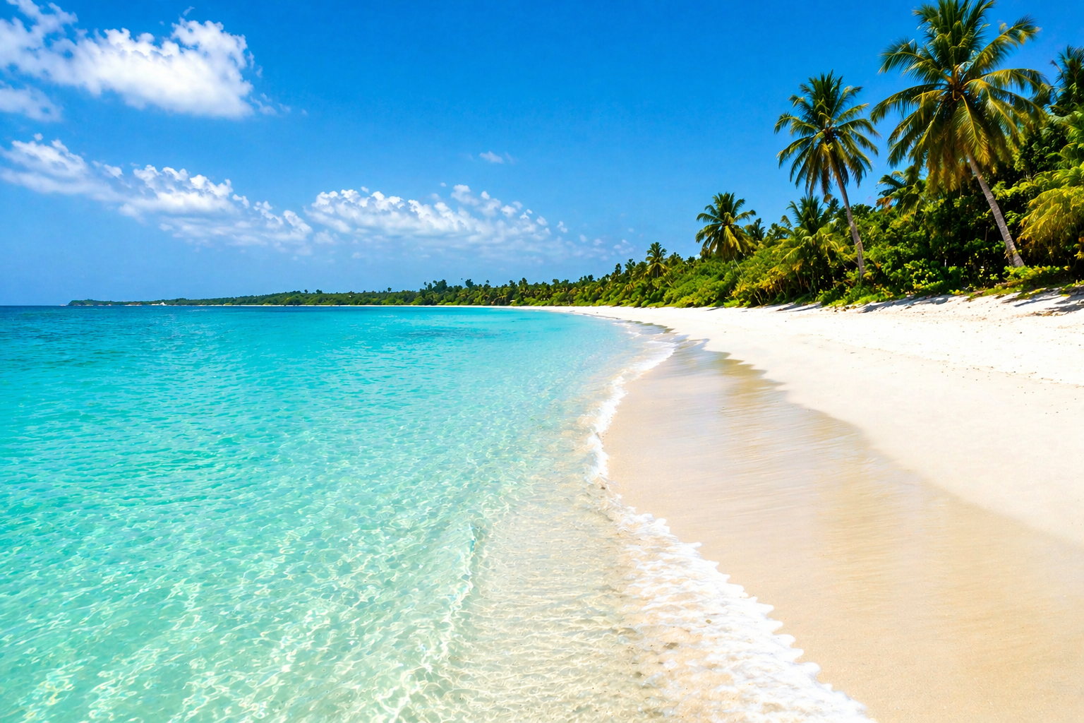 Trincomalee beach with turquoise water